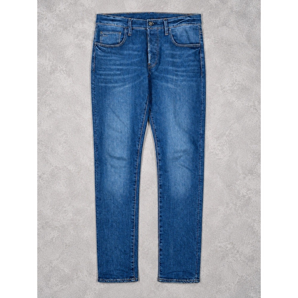 G-Star Raw 3301 Slim Jeans Mens 30x30 Blue Medium Wash Faded Denim 5 Pocket